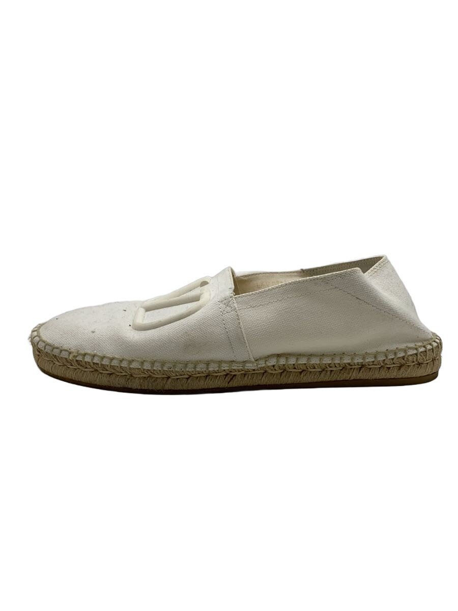 Deck Shoes - 【中古】VALENTINO GARAVANI◆エスパドリーユ/41/WHT/キャンバス/LAVB73【シューズ】