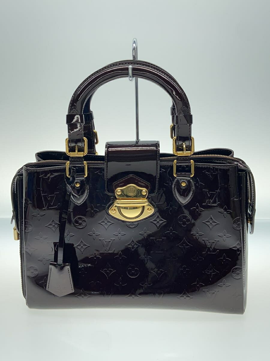 【中古】LOUIS VUITTON◆メルローズ アヴェニュー_モノグラム ヴェルニ_NVY/エナメル/PUP/M93756/カギ無【バッグ】