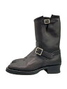 【中古】CUSHMAN◆OILED LEATHER ENGINEER BOOTS/エンジニアブーツ/US11/BLK/レザー/29363//【シューズ】