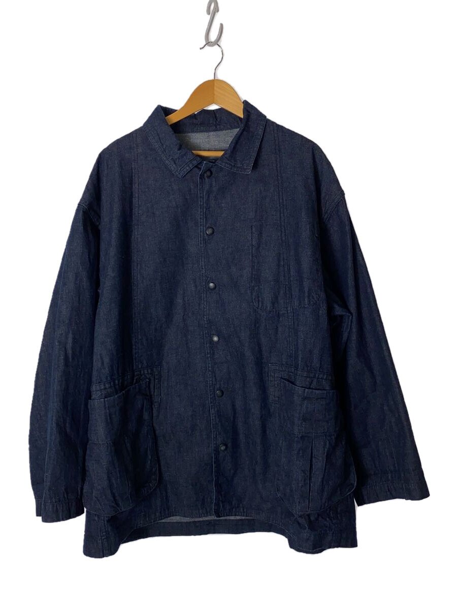 【中古】Porter Classic◆CLASSIC DENIM MIL-SHIRT JACKET/カバーオール/3/デニム/インディゴ【メンズウェア】