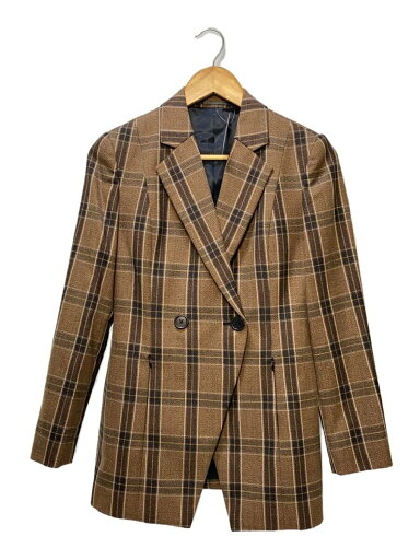 【中古】Paul Smith◆タータンチェックジャケット/テーラードジャケット/38/ウール/BRW/チェック/235025 332J【レディースウェア】 【中古】Paul Smith◆タータンチェックジャケット/テーラードジャケット/38/ウール/BRW/チェック/235025 332J【レディースウェア】