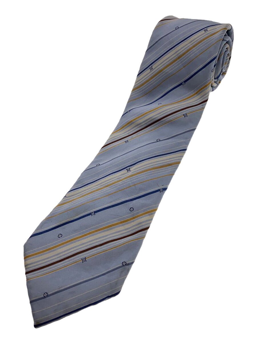 LOUIS VUITTON - 【中古】LOUIS VUITTON◆ネクタイ/シルク/BLU/総柄/メンズ【服飾雑貨他】