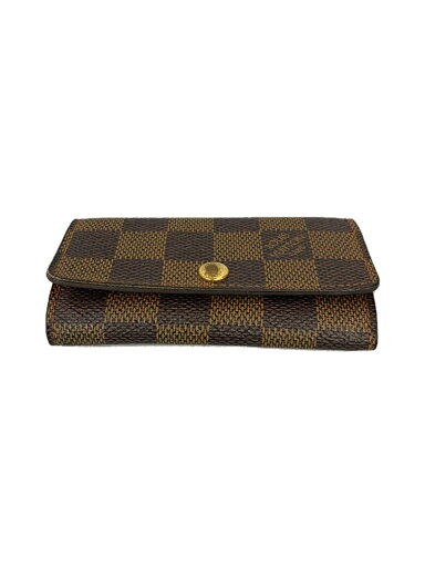 【中古】LOUIS VUITTON◆ミュルティクレ4_ダミエ・エベヌ_BRW/レザー/BRW/レディース【服飾雑貨他】 【中古】LOUIS VUITTON◆ミュルティクレ4_ダミエ・エベヌ_BRW/レザー/BRW/レディース【服飾雑貨他】