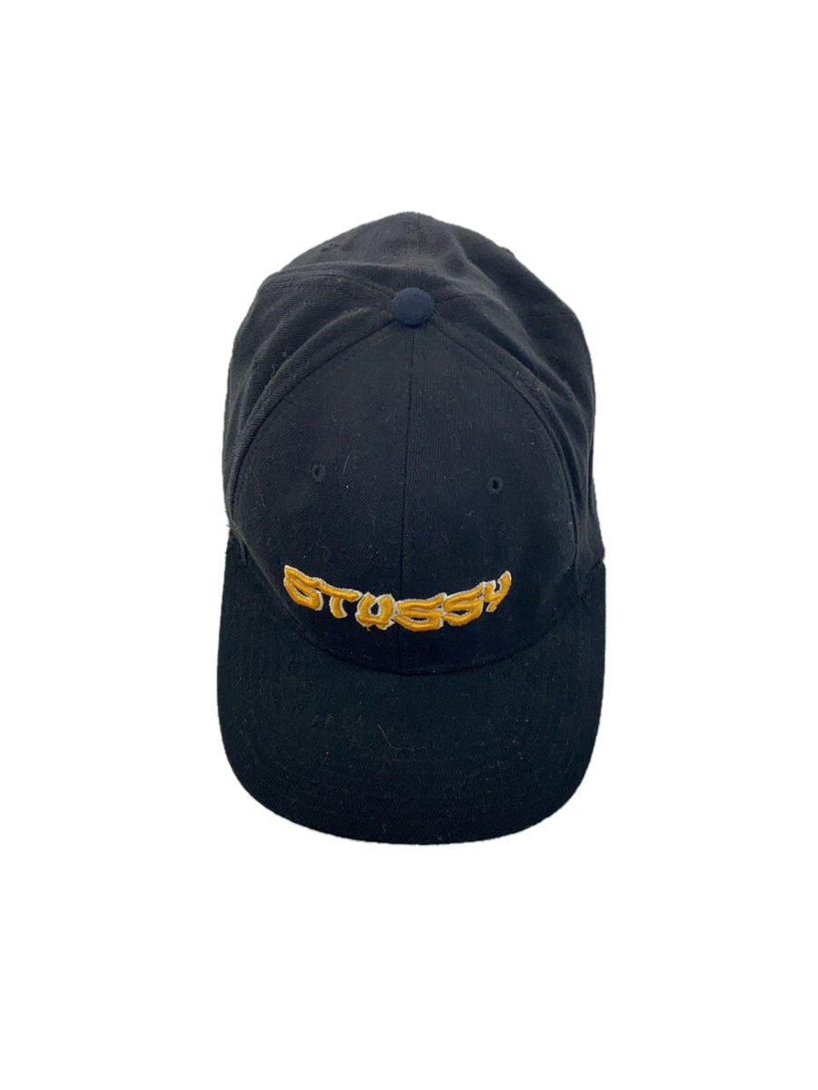 【中古】STUSSY◆キャップ/M/アクリル/BLK/メンズ【服飾雑貨他】