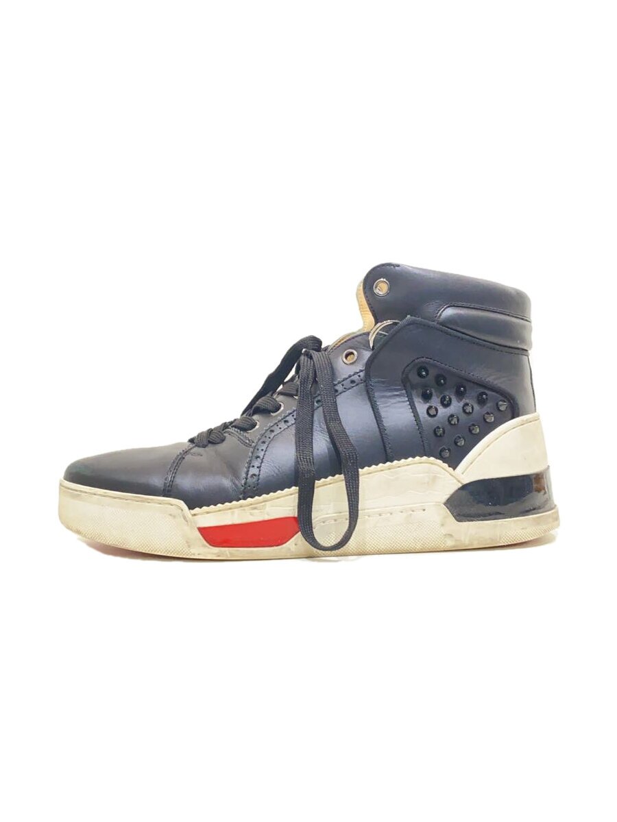 【中古】Christian Louboutin◆ハイカットスニーカー/41.5/ブラック【シューズ】