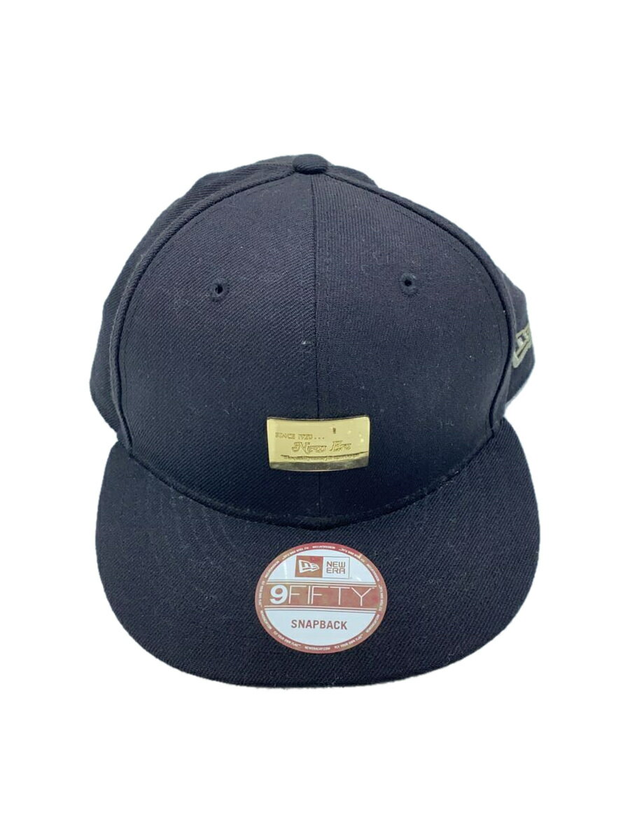 【中古】NEW ERA◆キャップ/FREE/コットン/BLK/無地/メンズ【服飾雑貨他】