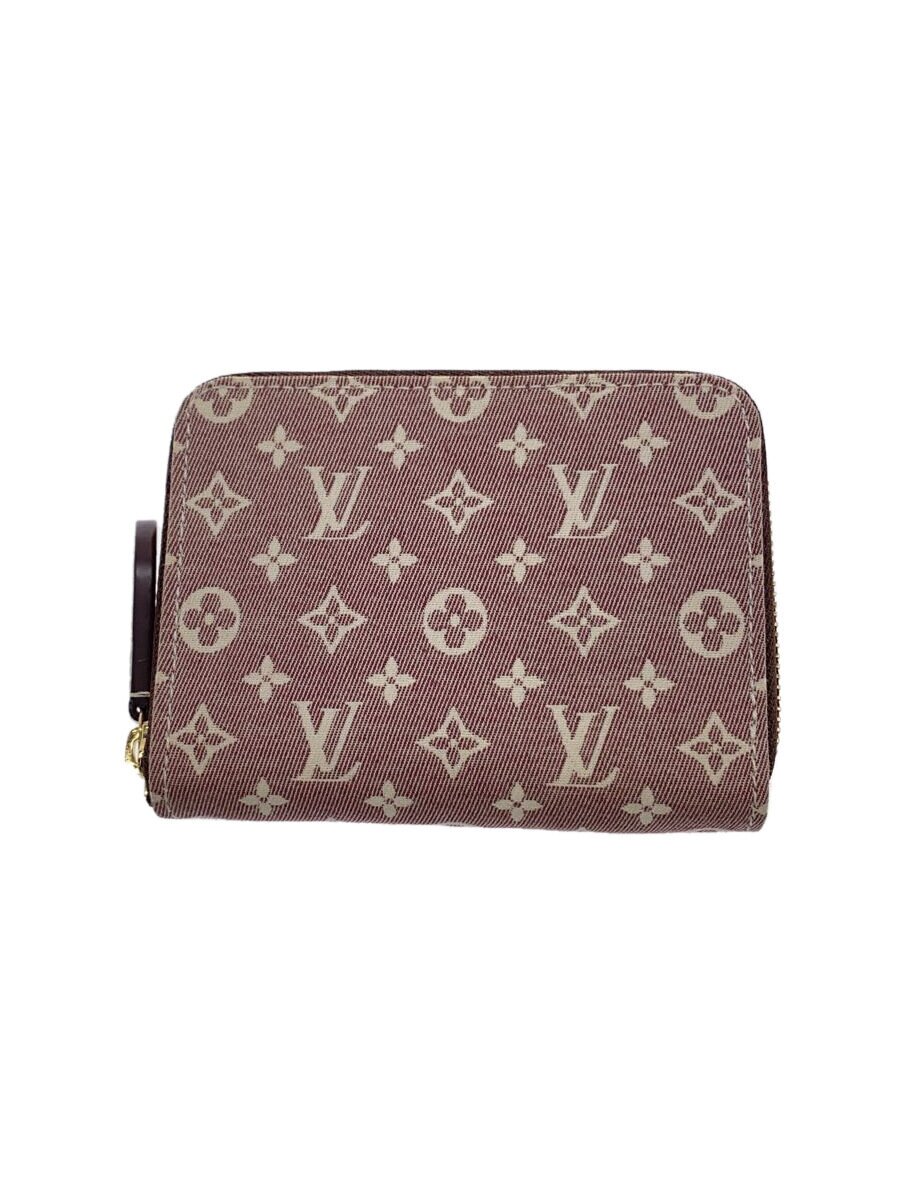 【中古】LOUIS VUITTON◆ジッピー・コインパース_モノグラム・イディール_RED/キャンバス/レッド/モノグラム/レディース【服飾雑貨他】