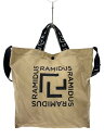 【中古】RAMIDUS◆ショルダーバッグ/ナイロン/BEG【バッグ】