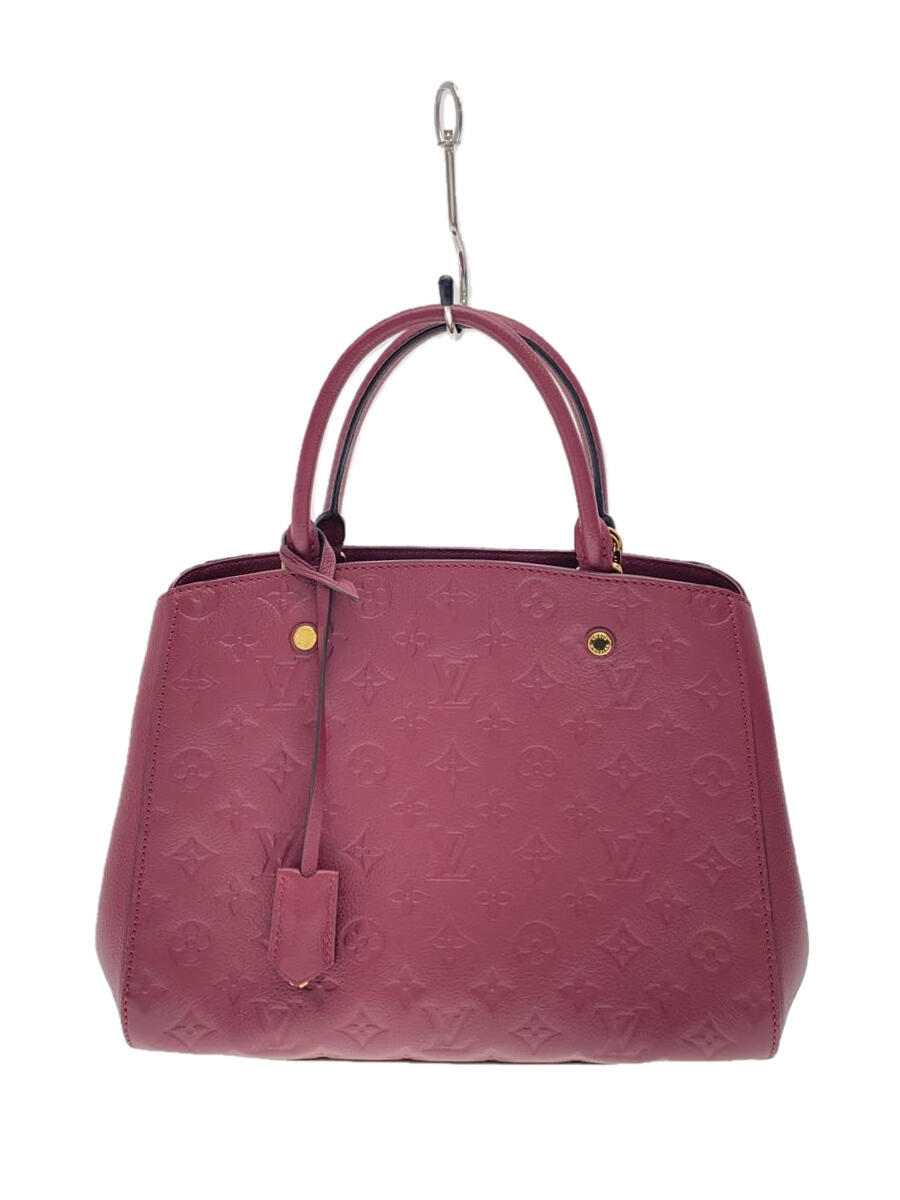 【中古】LOUIS VUITTON◆モンテーニュMM_モノグラム・アンプラント_BRD/レザー/BRD【バッグ】