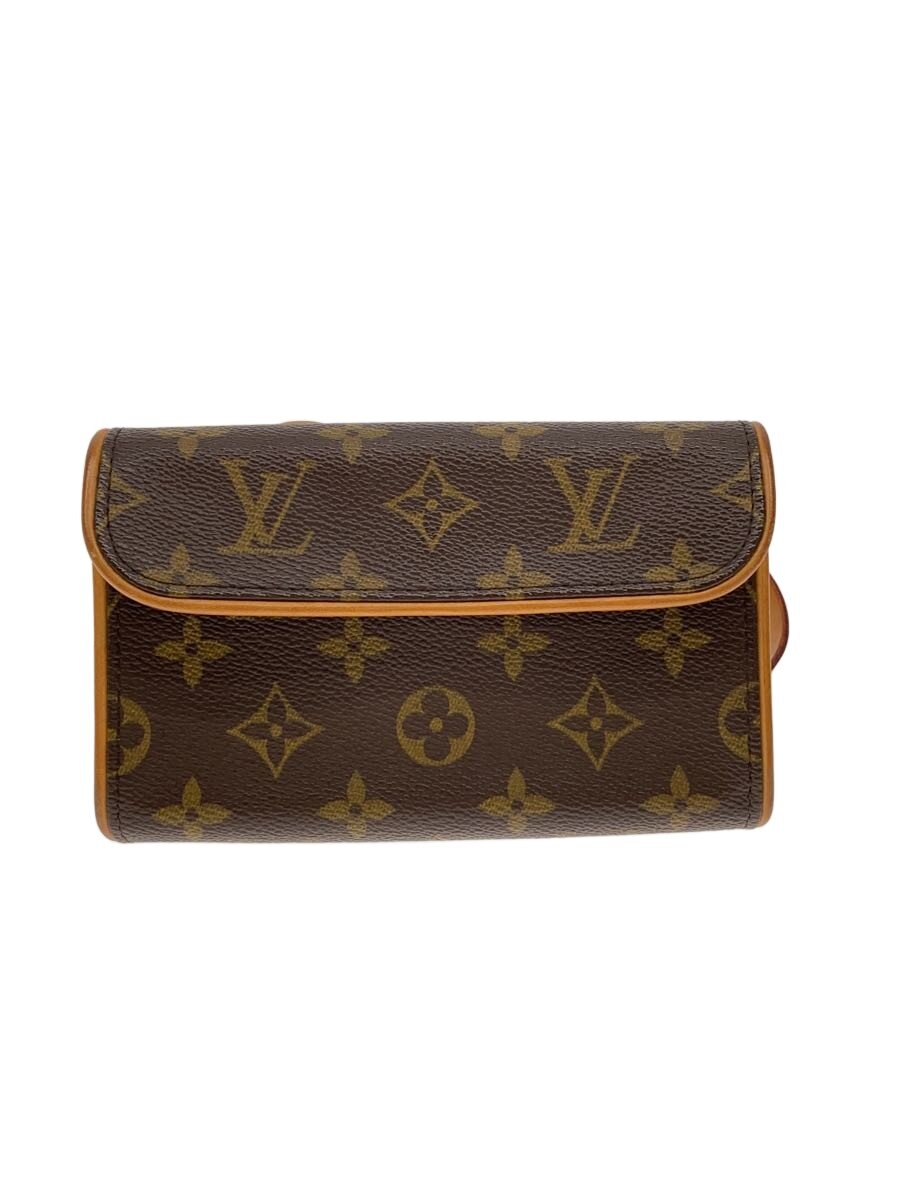 【中古】LOUIS VUITTON◆ポシェット・フロランティーヌ_モノグラム・キャンバス/PVC/BRW【バッグ】