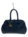 【中古】HANAE MORI◆ハンドバッグ/レザー/BLK【バッグ】