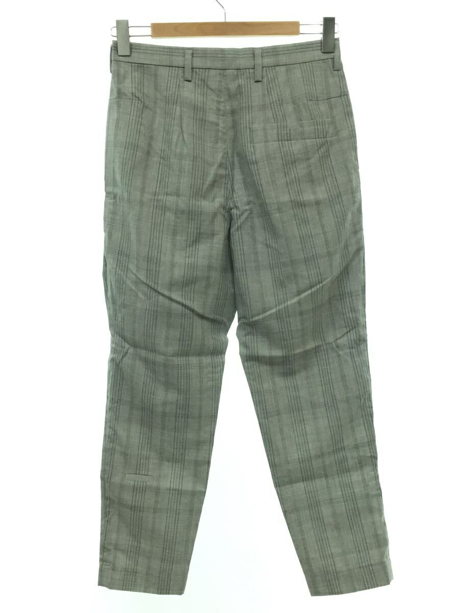 【中古】Dulcamara◆よそいきスリムテーパードPT/スラックスパンツ/0/ウール/GRY/チェック【メンズウェア】