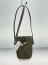 【中古】LONGCHAMP◆ショルダーバッグ/レザー/KHK/無地/34180HPN292//【バッグ】