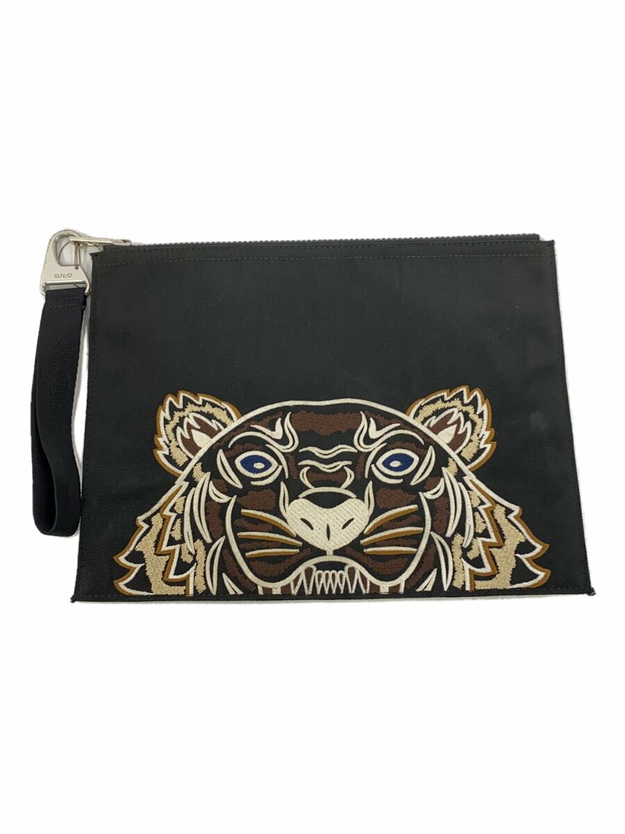 【中古】KENZO◆ポーチ/--/BLK【バッグ