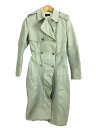 【中古】JOSEPH◆コート/36/コットン/クリーム/カットオフデザイン/ロング/トレンチ/コート【レディースウェア】(4)