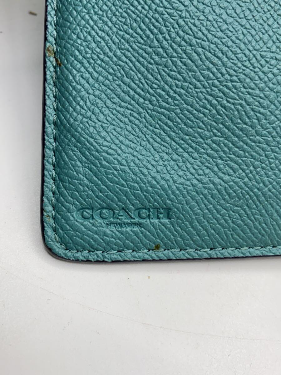 【中古】COACH◆2つ折り財布/レザー/無地...の紹介画像3