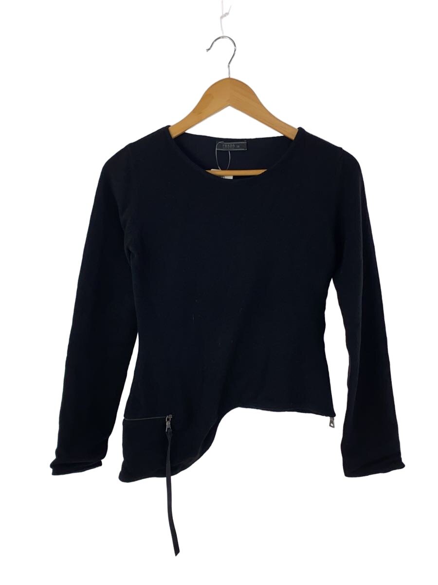 【中古】PRADA◆◆セーター(厚手)/38/カシミア/BLK【レディースウェア】