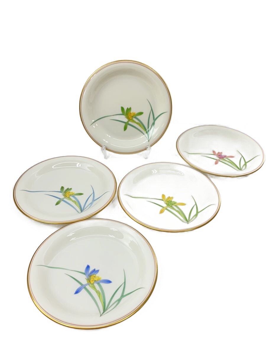 乐天商城 - 【中古】香蘭社◆皿/5点セット/WHT/W1228/銘々皿/スイセン/花柄/水仙/プレート//【キッチン用品】