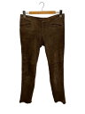 【中古】RALPH LAUREN◆ボトム/11/羊革/BRW【レディースウェア】
