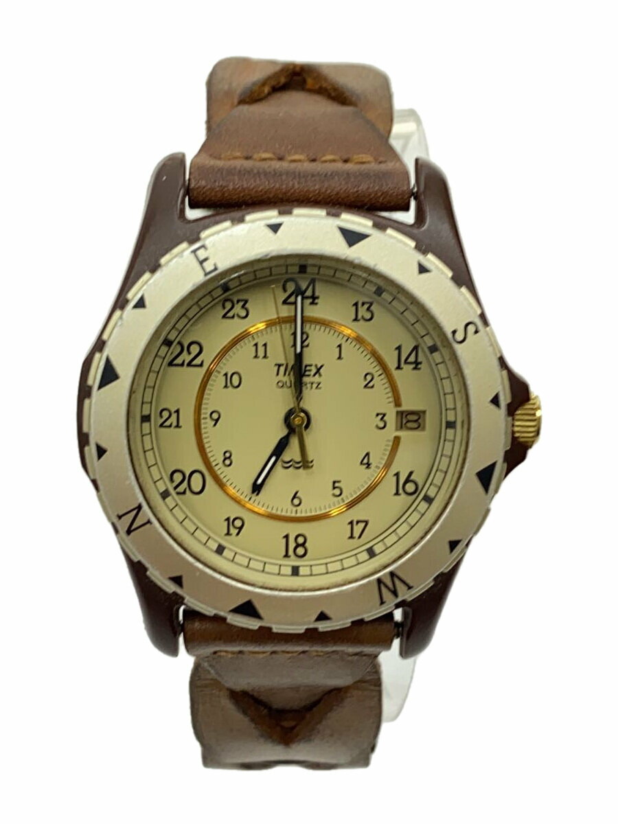 【中古】TIMEX◆クォーツ腕時計/アナ