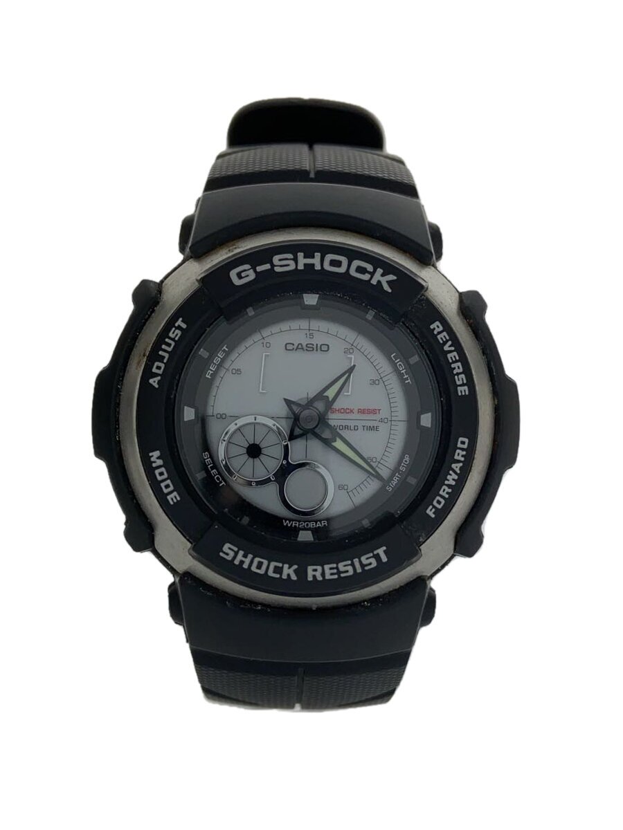 【中古】CASIO◆腕時計/デジタル/ラバー/GRY/BLK/G-301BR【服飾雑貨他】