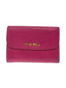 【中古】MIU MIU◆3つ折り財布/レザー/PNK/レディース【服飾雑貨他】(4)