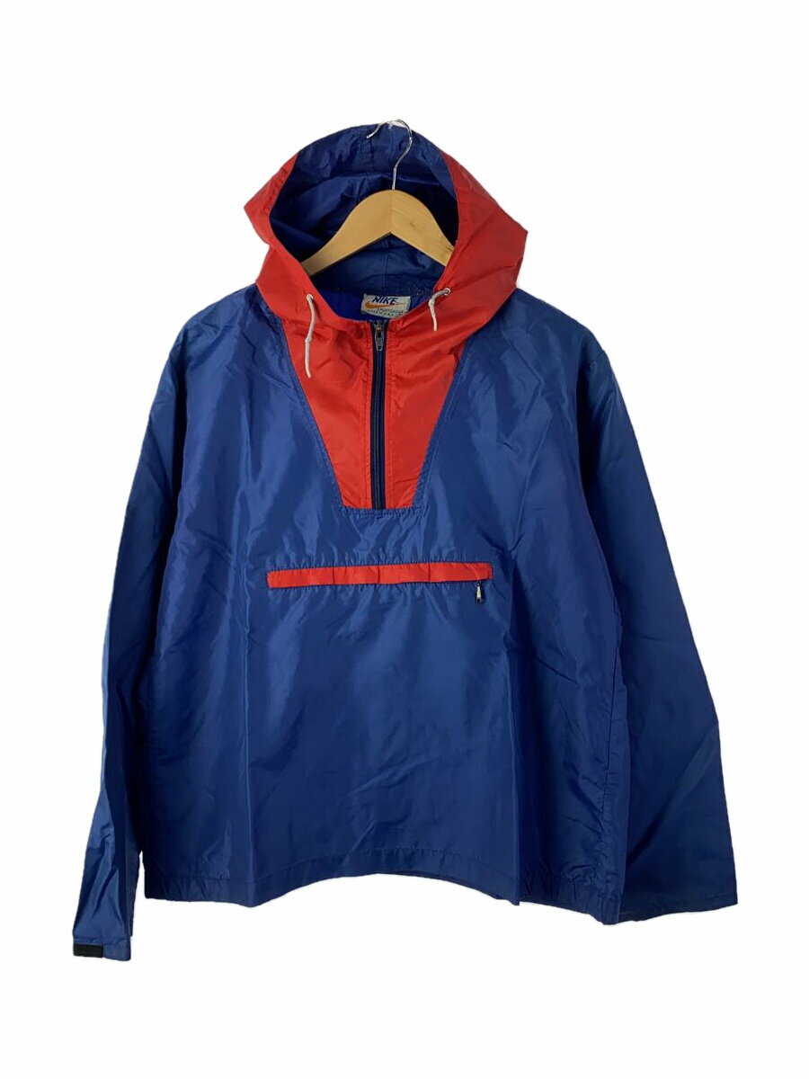 【中古】NIKE◆70-80s/オレンジタグ/アノラックジャケット/L/NVY【メンズウェア】