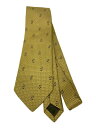 【中古】YVES SAINT LAURENT◆ネクタイ/--/YLW/総柄/メンズ【服飾雑貨他】
