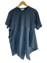 【中古】COMME des GARCONS◆半袖カットソー/M/ポリエステル/BLK/GK-T008/AD2022/変形【レディースウェア】