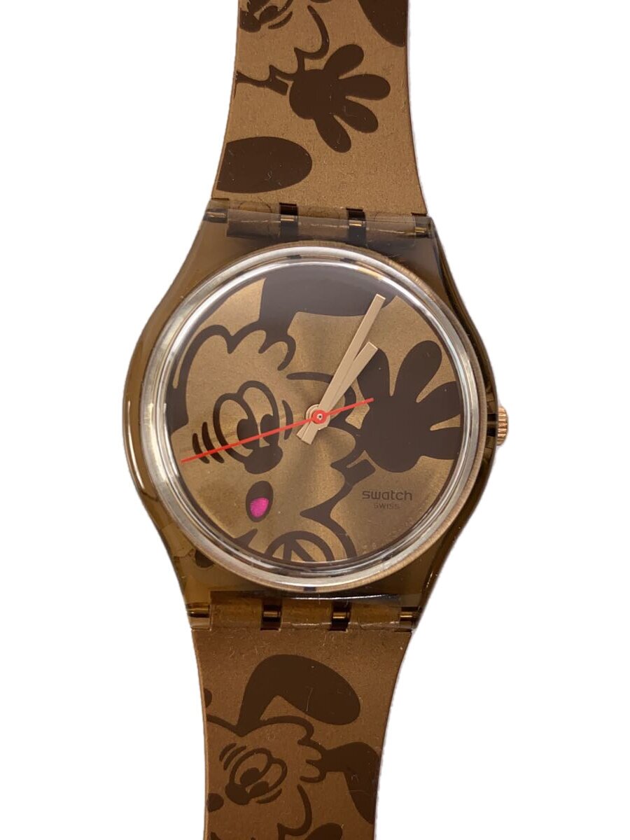 SWATCH◆腕時計/アナログ/--/GLD/GLD/SO28Z701