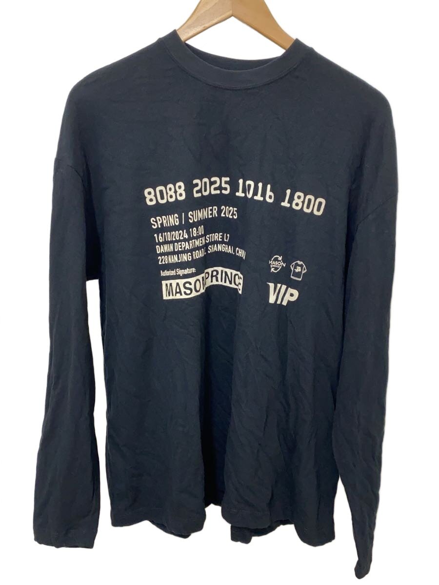 MASONPRINCE◆長袖Tシャツ/0/コットン/BLK/CT6170