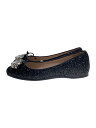 【中古】MIU MIU◆グリッタービジュー/35/BLK【シューズ】