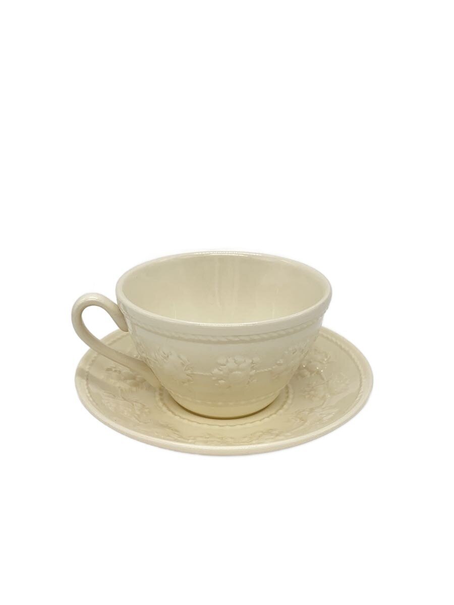 【中古】WEDGWOOD◆カップ&ソーサー/2点セット/WHT【キッチン用品】