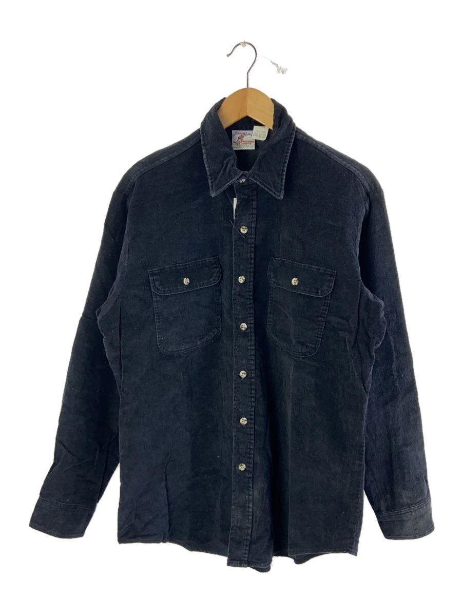 【中古】Prentiss◆長袖シャツ/L/コットン/ネイビー【メンズウェア】