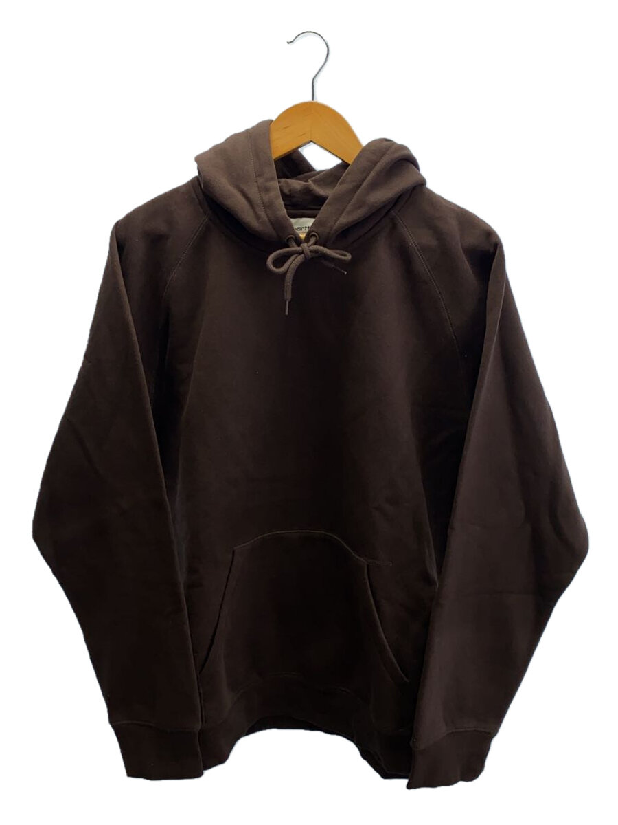【中古】Carhartt◆パーカー/XL/コットン/BRW/無地/IO26384/HOODED CHASE SWEATSHIRT【メンズウェア】