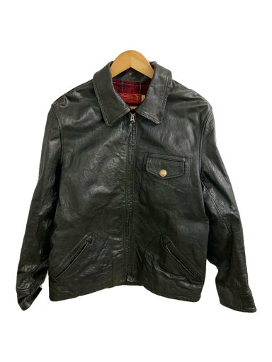 【中古】Indian◆Indian Sportswear/レザージャケット・ブルゾン/40/レザー/BLK【メンズウェア】 【中古】Indian◆Indian Sportswear/レザージャケット・ブルゾン/40/レザー/BLK【メンズウェア】