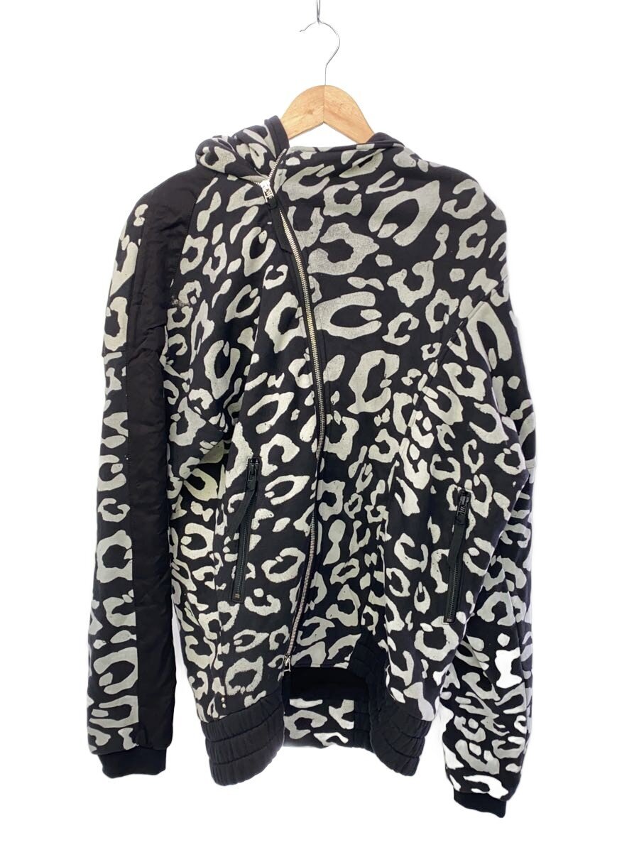 【中古】KMRii◆Hooded Leopard Blouson/パーカー/M/コットン/BLK/レオパード/1902-TP06A//【メンズウェア】