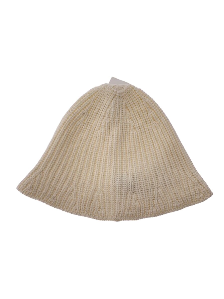 【中古】Steven Alan◆コットンミックス ニット ハット/FREE/ポリエステル/WHT/レディース/8238-699-0395-0300//【服飾雑貨他】
