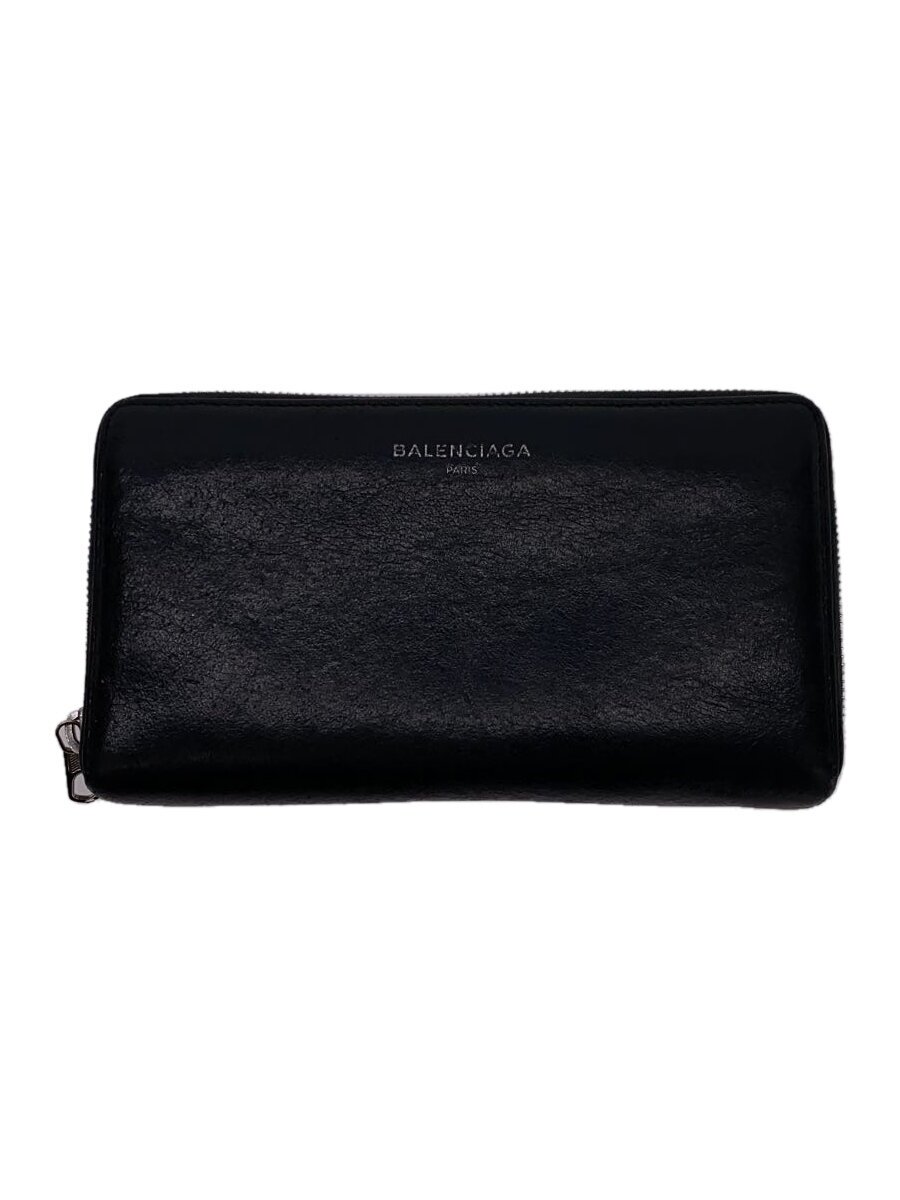 【中古】BALENCIAGA◆長財布/羊革/BLK/ブラック/無地/メンズ/519 6 41・1000・S・203437【服飾雑貨他】