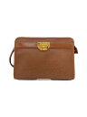 【中古】NINA RICCI◆セカンドバッグ/レザー/BRW/総柄//【バッグ】
