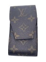 【中古】LOUIS VUITTON◆エテュイ・シガレット_モノグラム・キャンバス_BRW/キャンバス/BRW/総柄/メンズ【服飾雑貨他】