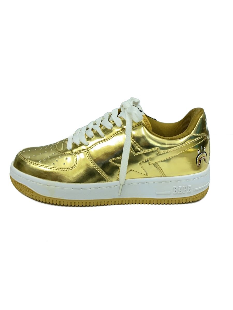 A BATHING APE◆BAPE STA SHARK/ローカットスニーカー/25.5cm/GLD
