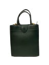 【中古】COACH◆ミニカシントート/ショルダーバッグ/グリーン/C4828【バッグ】
