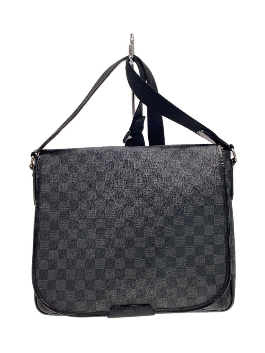 【中古】LOUIS VUITTON◆ダニエルMM_ダミエ グラフィット_BLK/PVC/BLK【バッグ】
