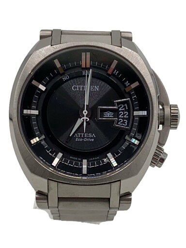 【中古】CITIZEN◆ATTESA/ソーラー腕時計/アナログ/BLK/SLV/H10A-T015123【服飾雑貨他】 【中古】CITIZEN◆ATTESA/ソーラー腕時計/アナログ/BLK/SLV/H10A-T015123【服飾雑貨他】