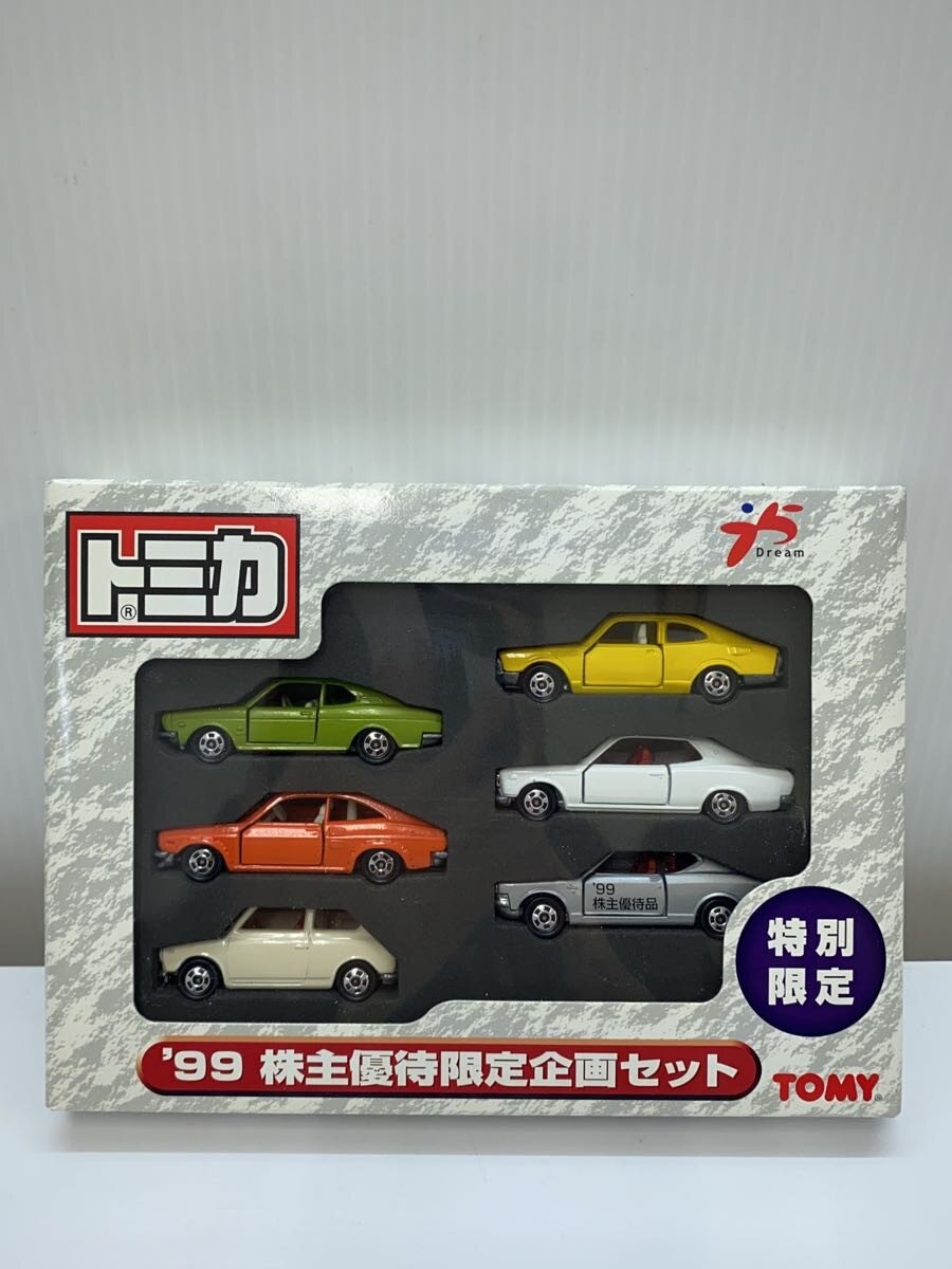 【ブランド】TOMY 【ブランドカナ】トミー 【型番】 【程度】B 【カラー】 【キーワード】　　 2026/03/25 スーパーセカンドストリート柏沼南店 【2999】【中古】TOMY◆1999 株主優待限定企画セット 特別限定【ホビー】 ブランド TOMY 型番 カラー 実寸（cm） 【ミニカー】 幅：19 / 高さ：14 / 奥行：3 【その他】 その他サイズ：/ 商品は　スーパーセカンドストリート柏沼南店の店頭にて販売しております。商品に関するお問合わせは、お電話(TEL:04-7190-1070)にて、問合わせ番号：2229993989491をお伝えください。 配送方法やお支払い方法に関するお問い合わせは、サポートセンターまでご連絡をお願いします。 ※お電話の対応は営業時間内のみとなります。お問い合わせフォームでお問い合わせの際はご注文番号をご記入下さい この商品に関する出品店舗からのコメント サイズは箱で採寸しています。箱は確認のため開封しました。外箱はほとんど痛みよごれありません。中身は痛みよごれありません。