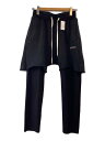 【中古】Laid Back◆レイヤード/トラックパンツ/S/コットン/BLK/12-234-07-090082【メンズウェア】