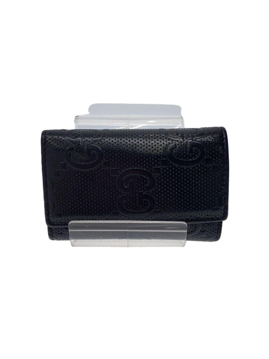 【中古】GUCCI◆キーケース/レザー/BLK/メンズ/625565・1147【服飾雑貨他】