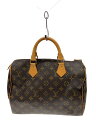 【中古】LOUIS VUITTON◆1)スピーディ30_モノグラム・キャンバス/PVC/BRW【バッグ】