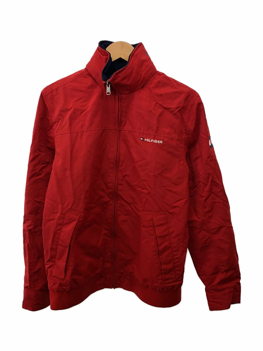 【中古】TOMMY HILFIGER◆ナイロンジャケット/M/ナイロン/RED/0237857【メンズウェア】